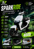 SparkRide scooter électrique 2000W blanc