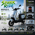 SparkRide Moped R - Vue générale 4 couleurs