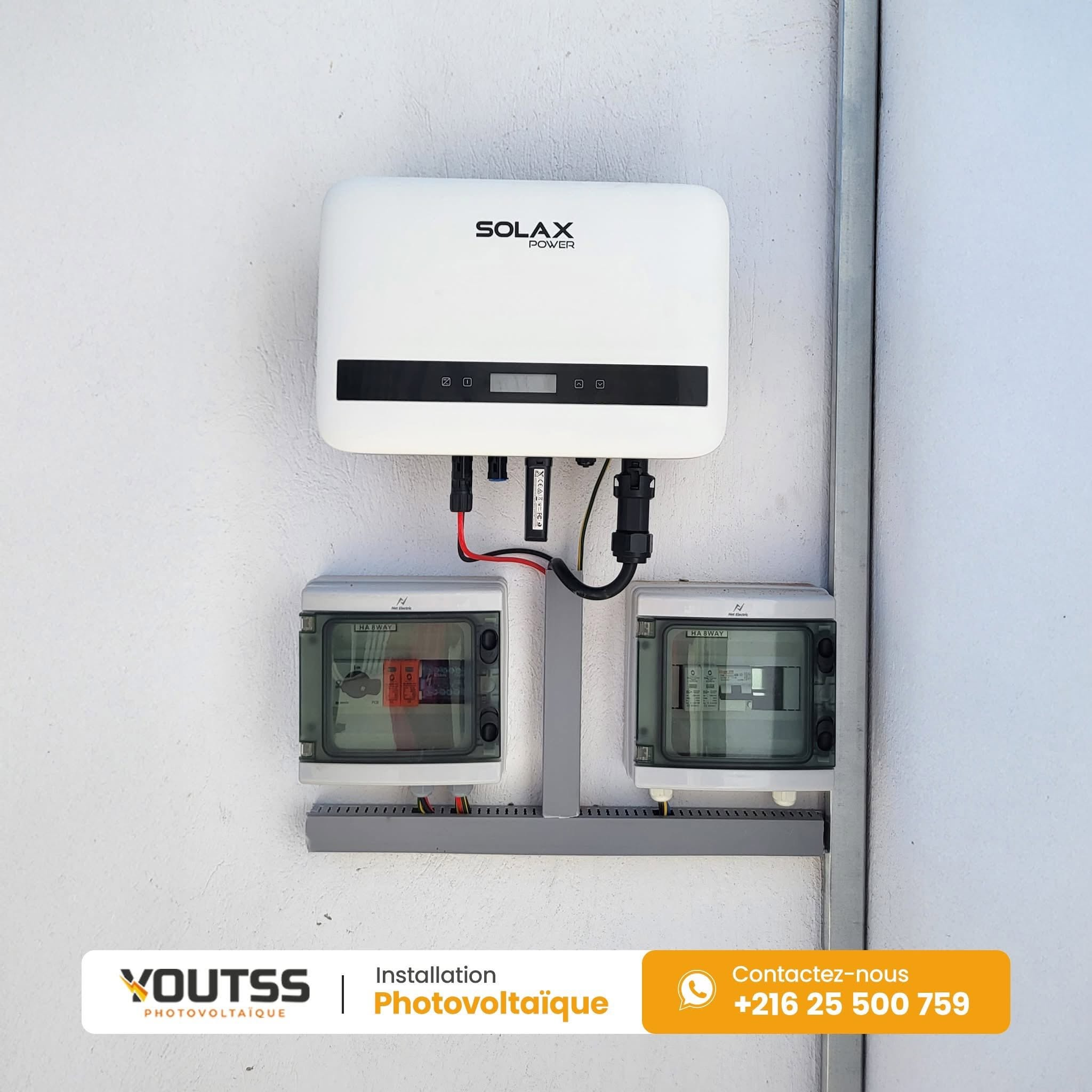 تركيب عاكس SolaxPower - Youtss Photovoltaïque